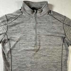 Kuhl 1/4 Zip Pullover Womens Large Gray Space Dye‎ Performance Thumbholes 108846